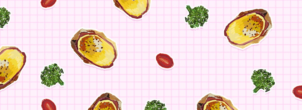 Hand Drawn Healthy Food Banner Background Psd, Hand Painted, Powder, Plaid  Background Image for Free Download
